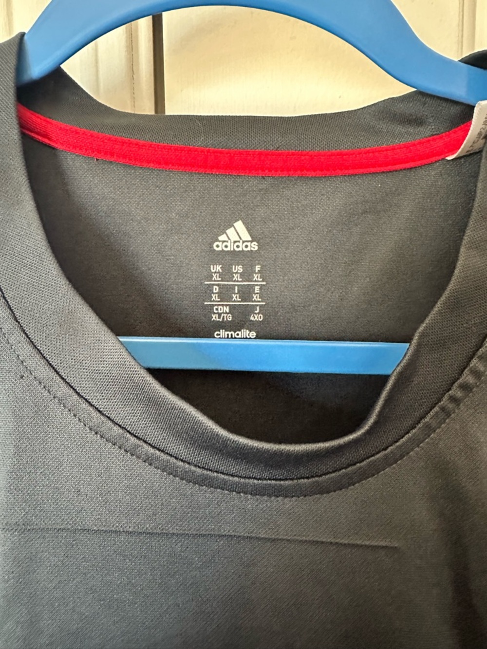 Adidas Men's Short Sleeve Poly Climalite T-Shirt Size XL Performance Workout - Picture 2 of 6